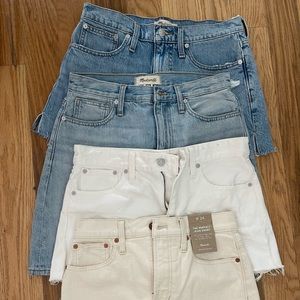 Madewell sz 26 shorts and skirt